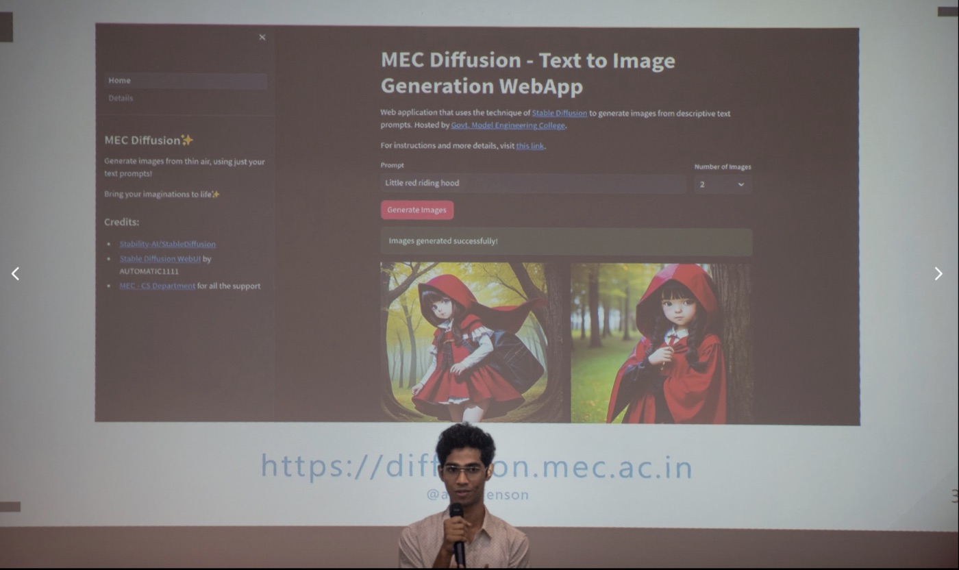 Me showing how Open Source helped me build one of the most used project of mine - MEC Diffusion